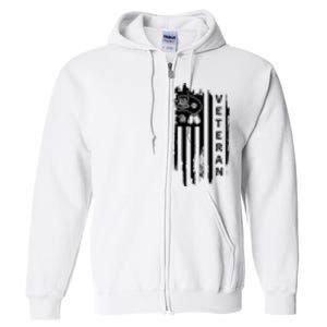 4Th July Veteran Independence Day Veterans Full Zip Hoodie