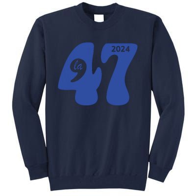 47 Kamala Harris Election 2024 Comma La President Campaign Tall Sweatshirt