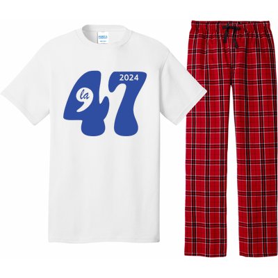 47 Kamala Harris Election 2024 Comma La President Campaign Pajama Set