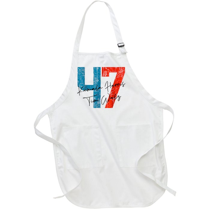 47 Kamala Harris Tim Walz Harris Waltz 2024 Full-Length Apron With Pockets