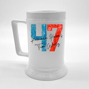 47 Kamala Harris Tim Walz Harris Waltz 2024 Beer Stein