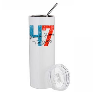 47 Kamala Harris Tim Walz Harris Waltz 2024 Stainless Steel Tumbler