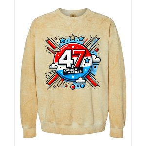 47 Kamala Harris Colorblast Crewneck Sweatshirt