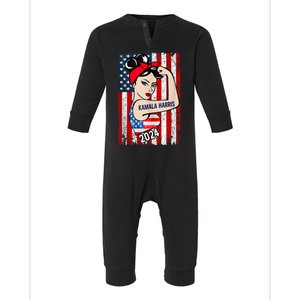 47 Kamala Harris 2024 President Election. America Flag Vote 47 Kamala Harris Infant Fleece One Piece