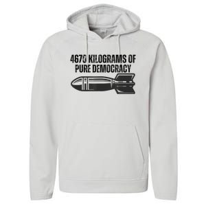 4670 Kilograms Of Pure Democracy Apparel  Performance Fleece Hoodie