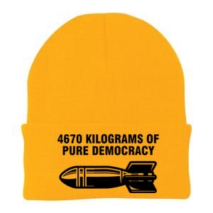 4670 Kilograms Of Pure Democracy Knit Cap Winter Beanie