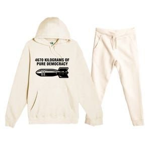 4670 Kilograms Of Pure Democracy Premium Hooded Sweatsuit Set