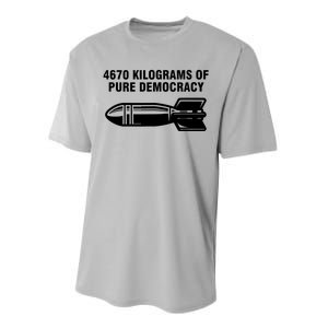 4670 Kilograms Of Pure Democracy Performance Sprint T-Shirt