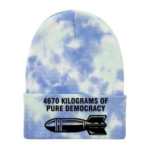 4670 Kilograms Of Pure Democracy Tie Dye 12in Knit Beanie