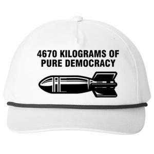 4670 Kilograms Of Pure Democracy Snapback Five-Panel Rope Hat