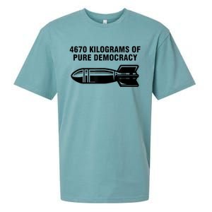 4670 Kilograms Of Pure Democracy Sueded Cloud Jersey T-Shirt