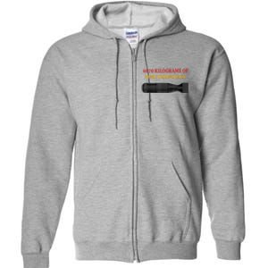 4670 Kilograms Of Pure Democracy Apparel Full Zip Hoodie