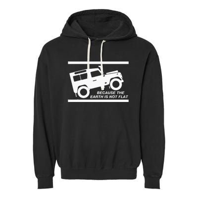 4x4 Land Earth Rover Garment-Dyed Fleece Hoodie