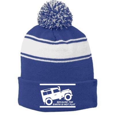 4x4 Land Earth Rover Cool Gift Stripe Pom Pom Beanie