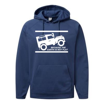 4x4 Land Earth Rover Cool Gift Performance Fleece Hoodie