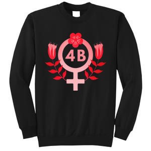 4b Movement Equality Feminist Flowers Sweatshirt