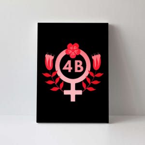 4b Movement Equality Feminist Flowers Canvas