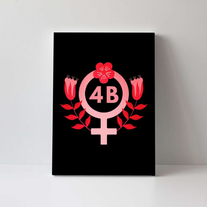 4b Movement Equality Feminist Flowers Canvas