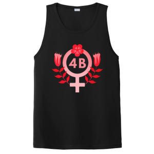 4b Movement Equality Feminist Flowers PosiCharge Competitor Tank