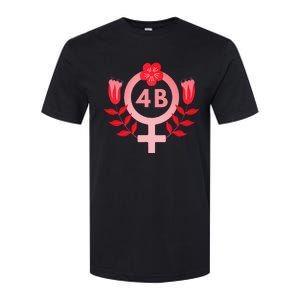 4b Movement Equality Feminist Flowers Softstyle CVC T-Shirt