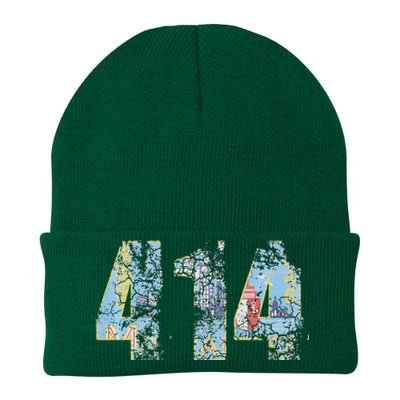 414 Milwaukee Flag Wisconsin Men Women Kids Knit Cap Winter Beanie