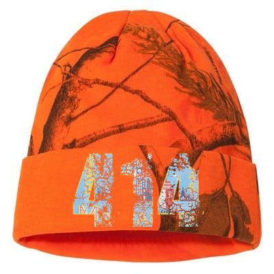 414 Milwaukee Flag Wisconsin Men Women Kids Kati Licensed 12" Camo Beanie