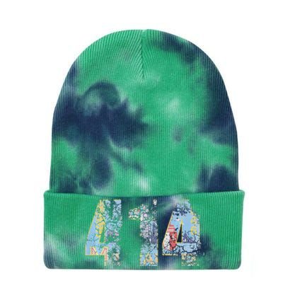 414 Milwaukee Flag Wisconsin Men Women Kids Tie Dye 12in Knit Beanie