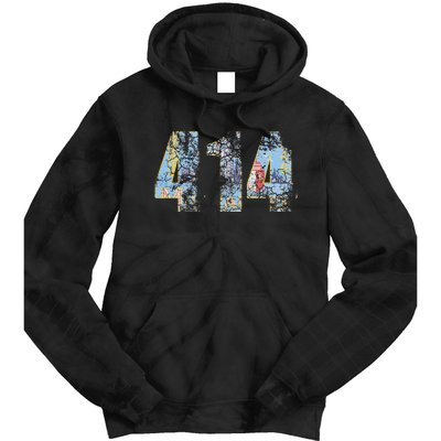 414 Milwaukee Flag Wisconsin Tie Dye Hoodie