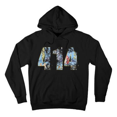 414 Milwaukee Flag Wisconsin Tall Hoodie