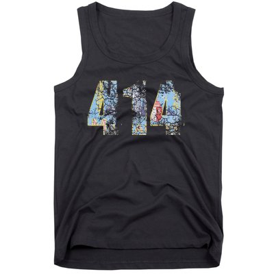 414 Milwaukee Flag Wisconsin Tank Top