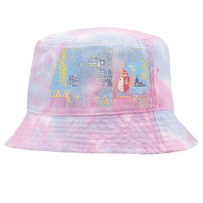 414 Milwaukee Flag Wisconsin Tie-Dyed Bucket Hat