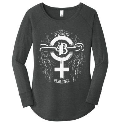4b Movement Strength Resilience Unity Stand Together Women's Perfect Tri Tunic Long Sleeve Shirt