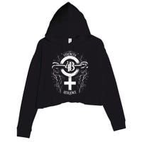 4b Movement Strength Resilience Unity Stand Together Crop Fleece Hoodie