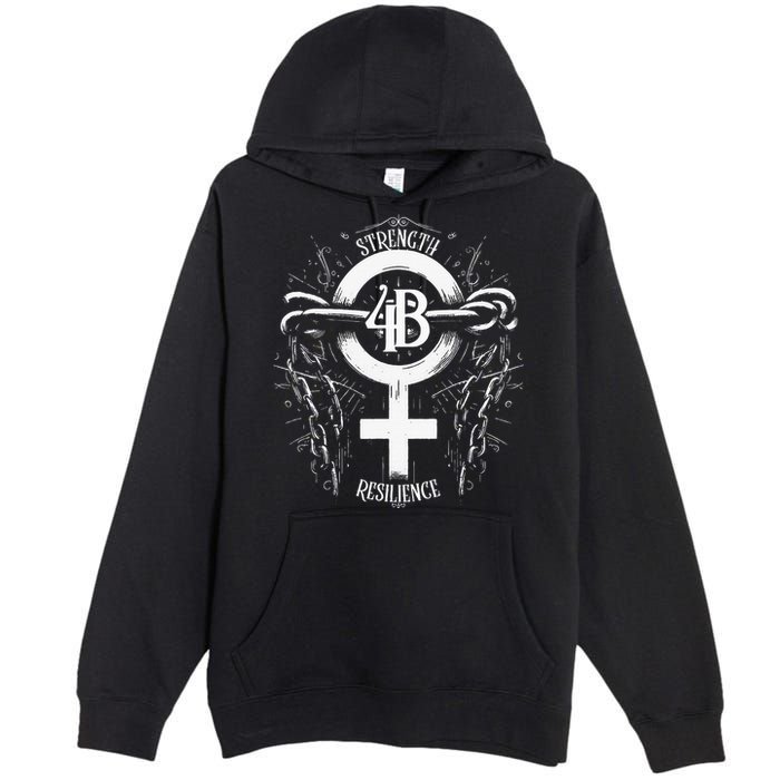 4b Movement Strength Resilience Unity Stand Together Premium Pullover Hoodie