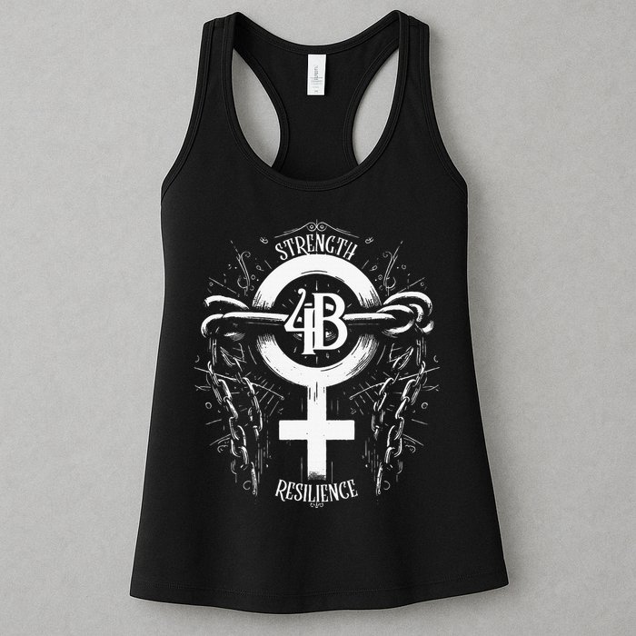 4b Movement Strength Resilience Unity Stand Together Womens Tank Top