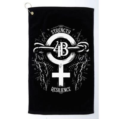 4b Movement Strength Resilience Unity Stand Together Golf Towel