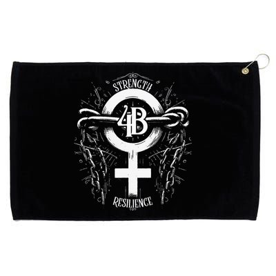 4b Movement Strength Resilience Unity Stand Together Grommeted Golf Towel