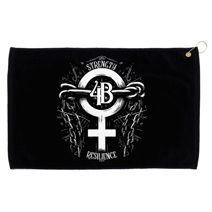 4b Movement Strength Resilience Unity Stand Together Grommeted Golf Towel