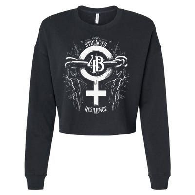 4b Movement Strength Resilience Unity Stand Together Cropped Pullover Crew