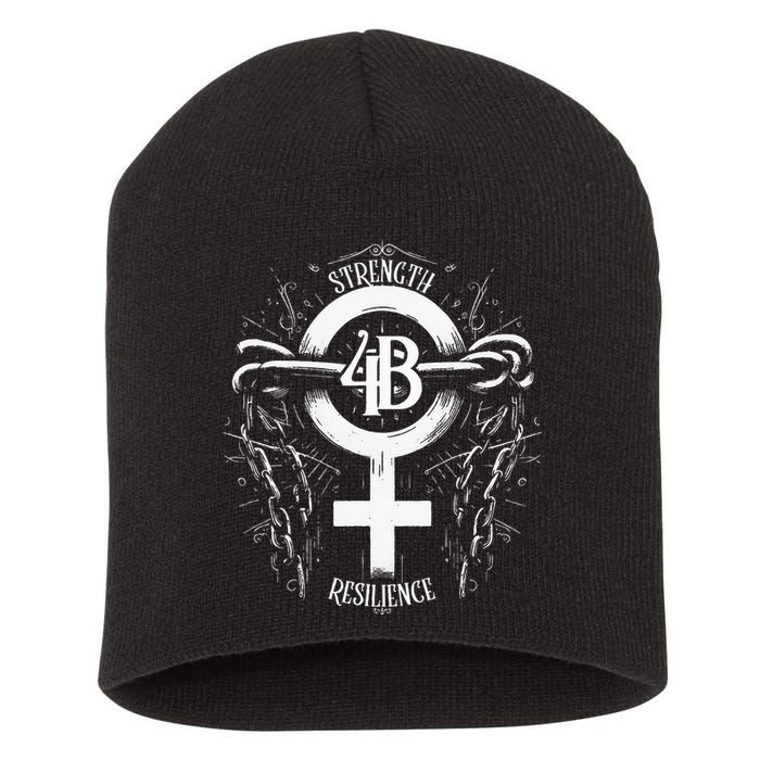 4b Movement Strength Resilience Unity Stand Together Short Acrylic Beanie