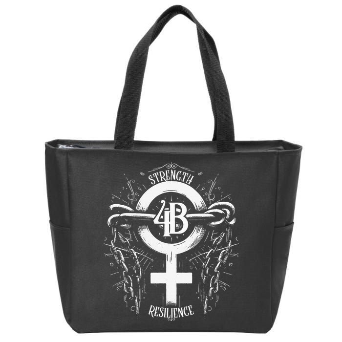 4b Movement Strength Resilience Unity Stand Together Zip Tote Bag