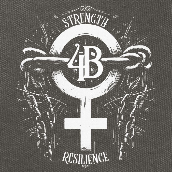 4b Movement Strength Resilience Unity Stand Together Cotton Canvas Backpack