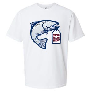 $430 Million Trout Contract Baseball Fan Sueded Cloud Jersey T-Shirt