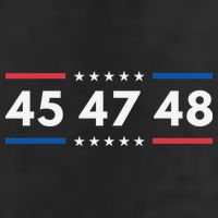47-48 Number 47 Jersey 45th Anniversary 4th Of July 1776 7 Panel Mesh Trucker Snapback Hat