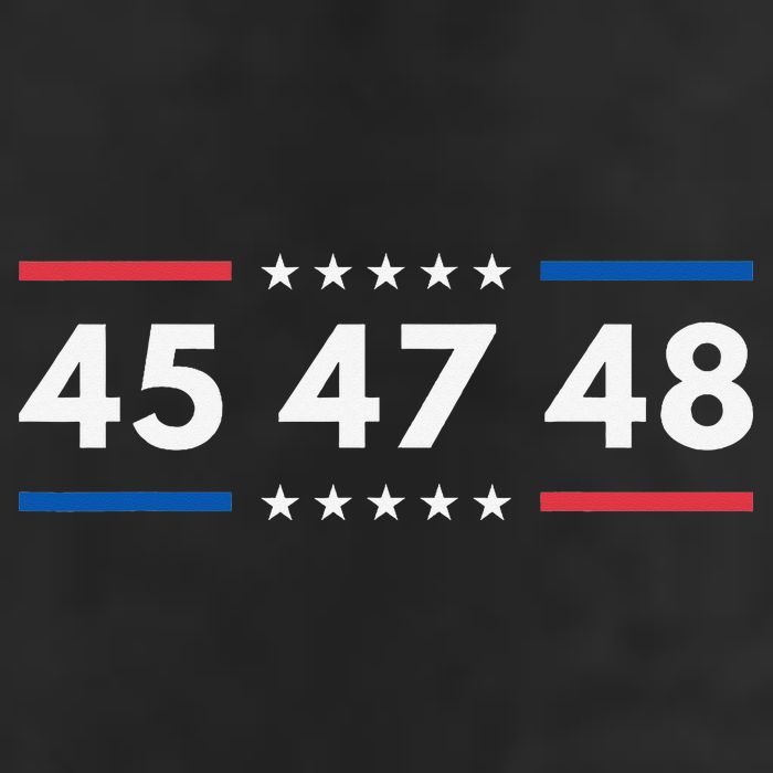 47-48 Number 47 Jersey 45th Anniversary 4th Of July 1776 7 Panel Mesh Trucker Snapback Hat