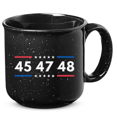 47-48 Number 47 Jersey 45th Anniversary 4th Of July 1776 15oz Campfire Ceramic Mug