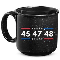 47-48 Number 47 Jersey 45th Anniversary 4th Of July 1776 15oz Campfire Ceramic Mug