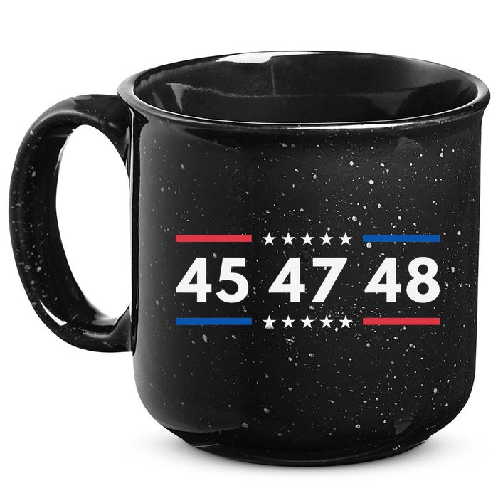 47-48 Number 47 Jersey 45th Anniversary 4th Of July 1776 15oz Campfire Ceramic Mug