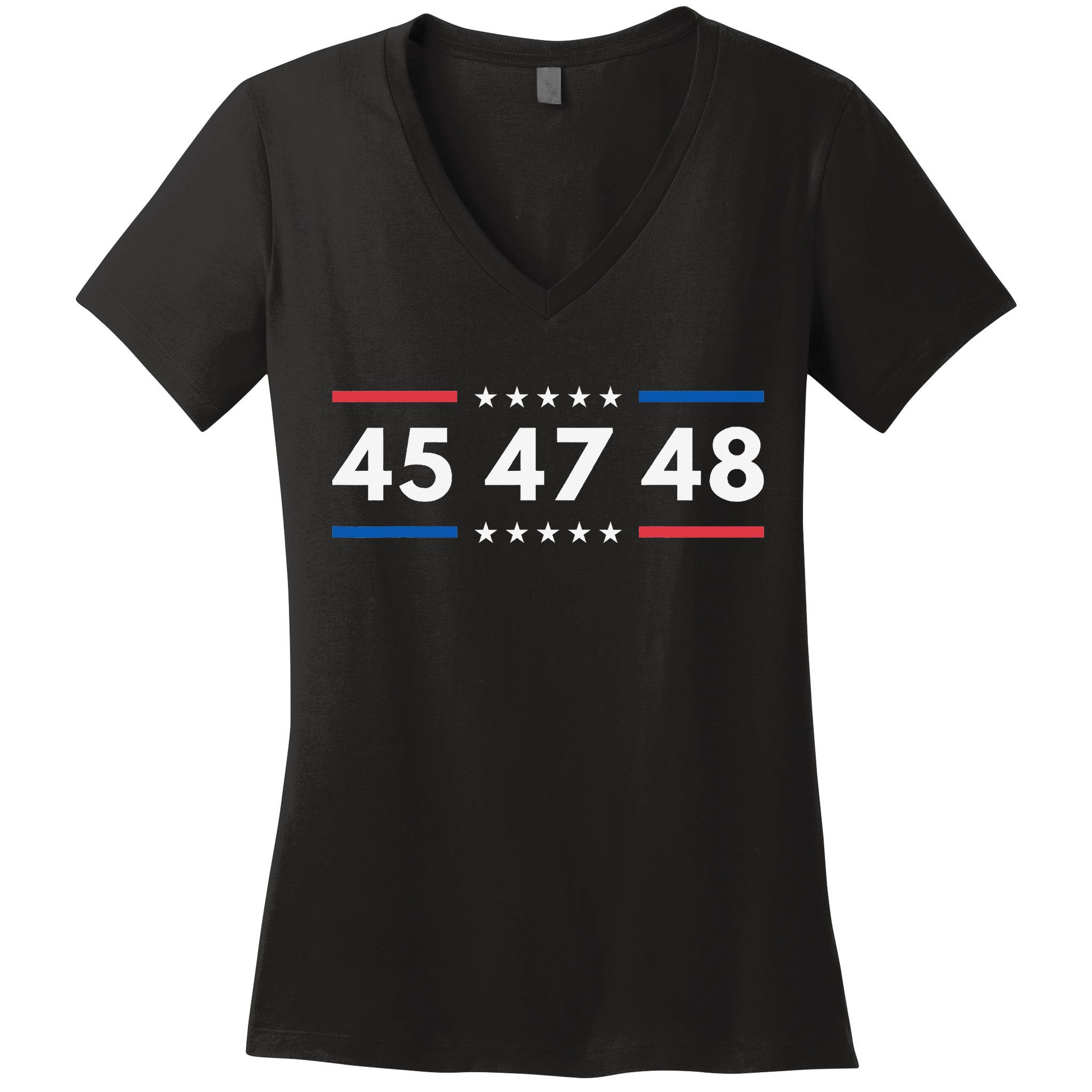 47-48 Number 47 Jersey 45th Anniversary 4th Of July 1776 Women's V-Neck T-Shirt
