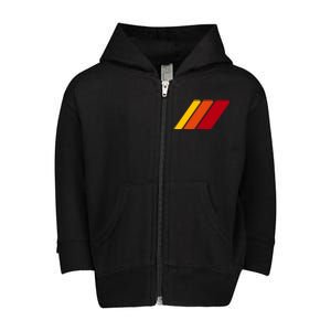 4runner Nation Retro Trd Racing Stripes Badge Funny Gift Toddler Zip Fleece Hoodie